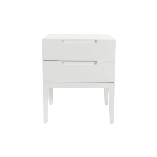 Twenty10 Orchid 2 Drawer Bedside in White — SantoLusso®