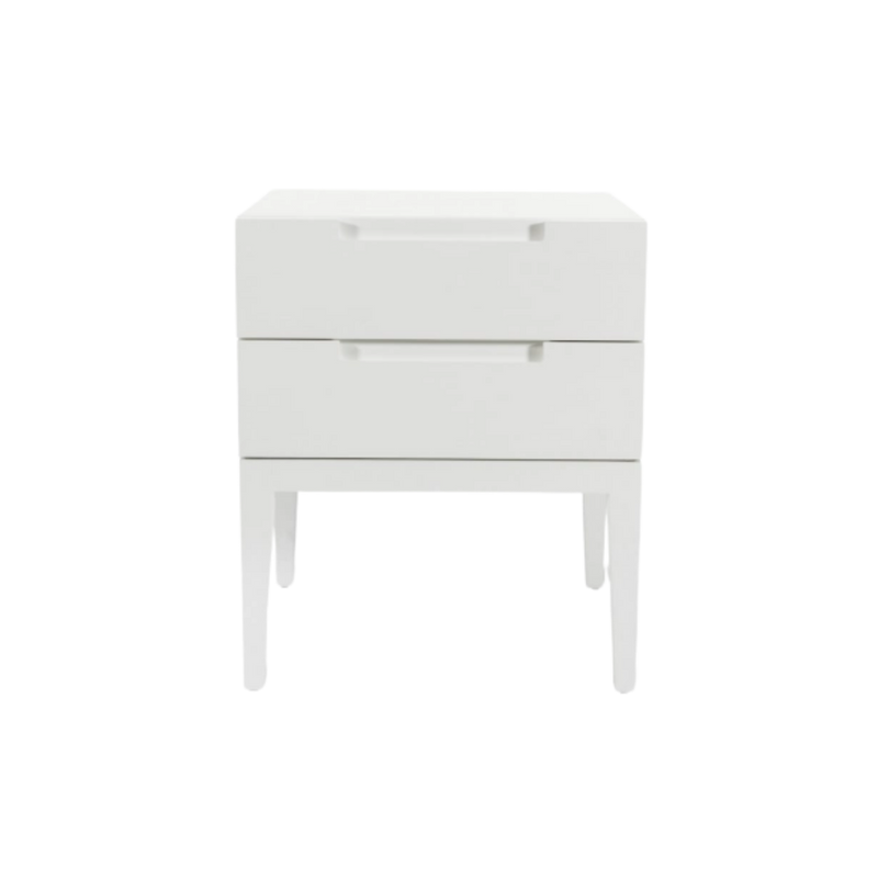 Twenty10 Orchid 2 Drawer Bedside in White — SantoLusso®