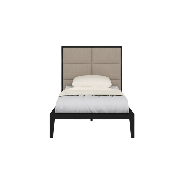 Twenty10 Orchid Beds in Wenge with Beige Fabric in Single — SantoLusso®