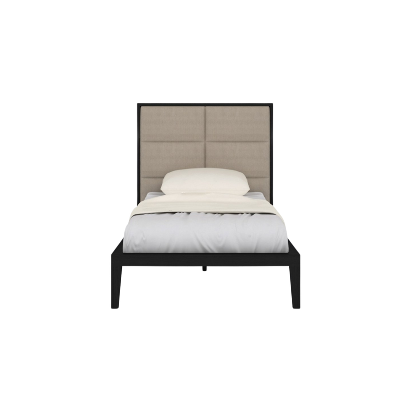 Twenty10 Orchid Beds in Wenge with Beige Fabric in Single — SantoLusso®