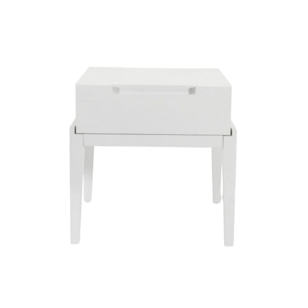 Twenty10 Orchid Bedside Single Drawer in White — SantoLusso®