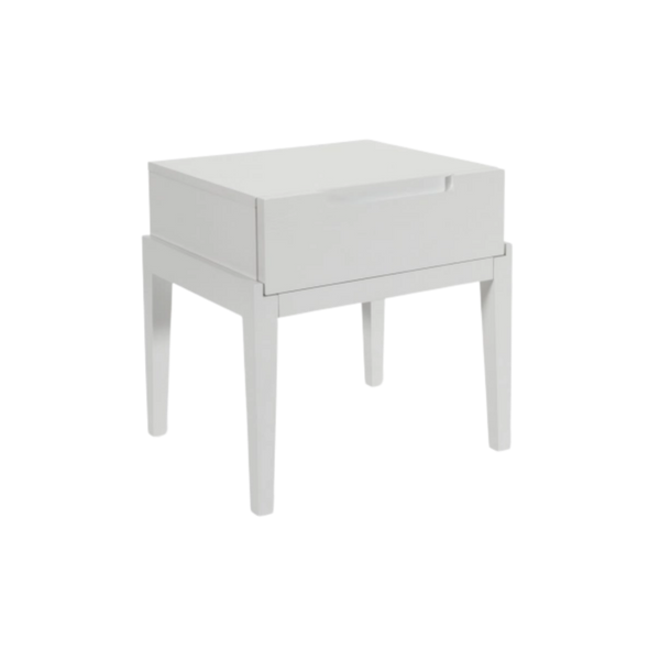 Twenty10 Orchid Bedside Single Drawer in White — SantoLusso®
