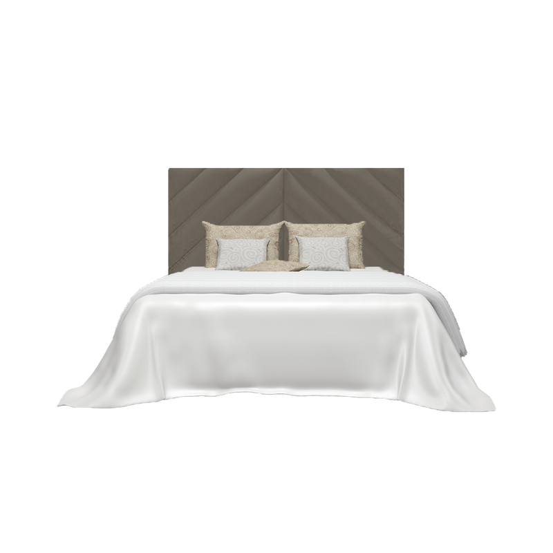 Twenty10 Rose Double Headboard in Steel — SantoLusso®