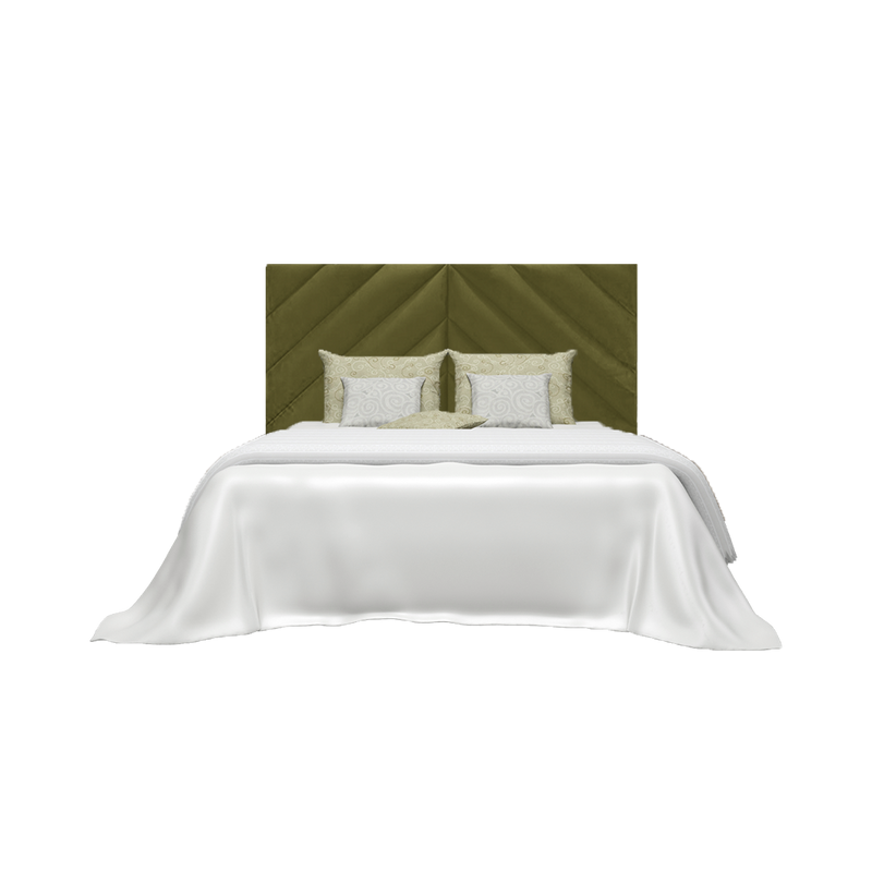 Twenty10 Rose Double Headboard in Olive — SantoLusso®