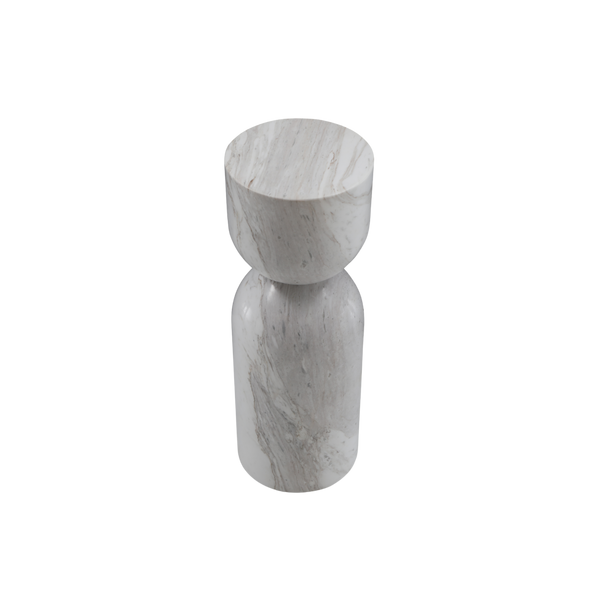 Twenty10 Salt Lamp Table in White Marble — SantoLusso®