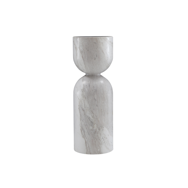 Twenty10 Salt Lamp Table in White Marble — SantoLusso®