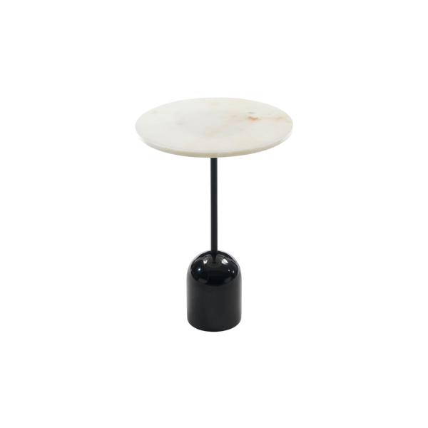 Twenty10 Thyme Lamp Table in Black Marble & White Marble — SantoLusso®