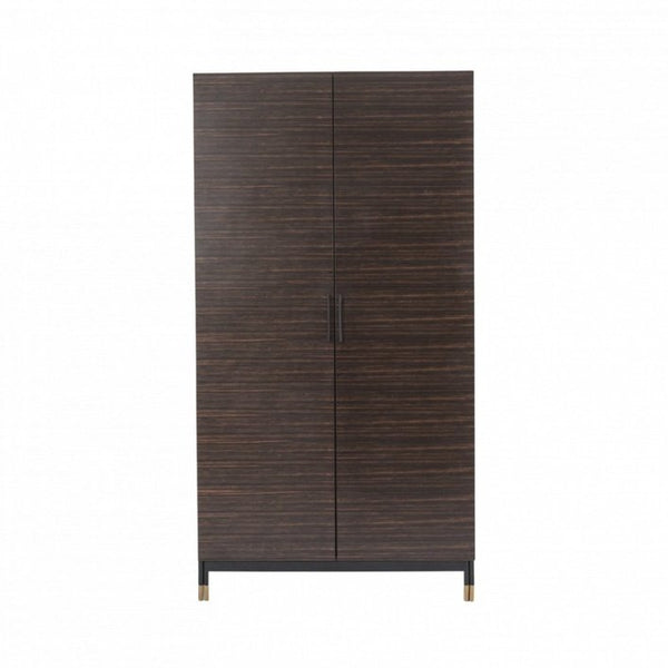 Twenty10 Bali 2 Door Wardrobe in Ebony / Matt Black - SantoLusso