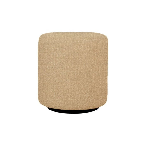 Twenty10 Ben Round Stool in Cologne Latte - SantoLusso