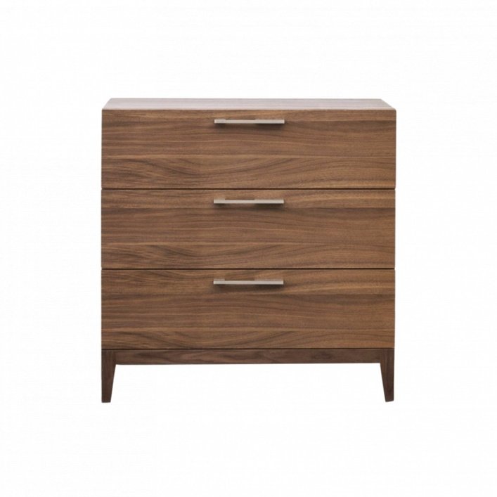 Twenty10 Calla 3 Drawer Chest in Walnut - SantoLusso
