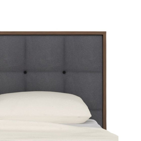 Twenty10 Calla Double Bed in Walnut/Grey - SantoLusso