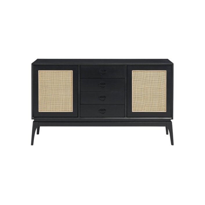 Twenty10 Elder Sideboard in Black & Natural — SantoLusso®