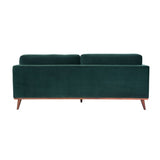 Twenty10 Mickey 3 Seat Sofa in Emerald Green Velvet - SantoLusso
