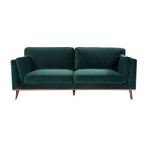 Twenty10 Mickey 3 Seat Sofa in Emerald Green Velvet - SantoLusso