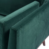 Twenty10 Mickey 3 Seat Sofa in Emerald Green Velvet - SantoLusso