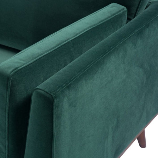Twenty10 Mickey 3 Seat Sofa in Emerald Green Velvet - SantoLusso