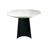 Twenty10 Rosemary Oval Dining Table in Black & White Marble - SantoLusso