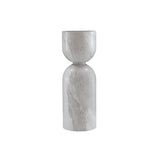 Twenty10 Salt Lamp Table in White Marble - SantoLusso