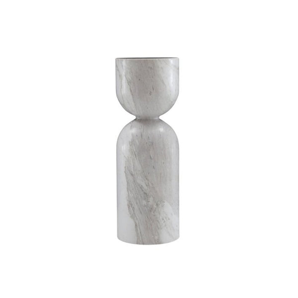 Twenty10 Salt Lamp Table in White Marble - SantoLusso