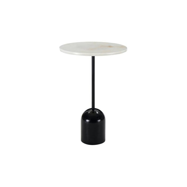 Twenty10 Thyme Lamp Table in Black Marble & White Marble - SantoLusso