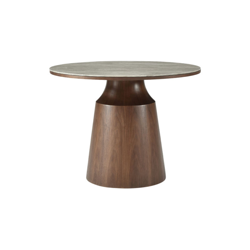 Twenty10 Willow Dining Table Round in Timber Tobacco — SantoLusso®