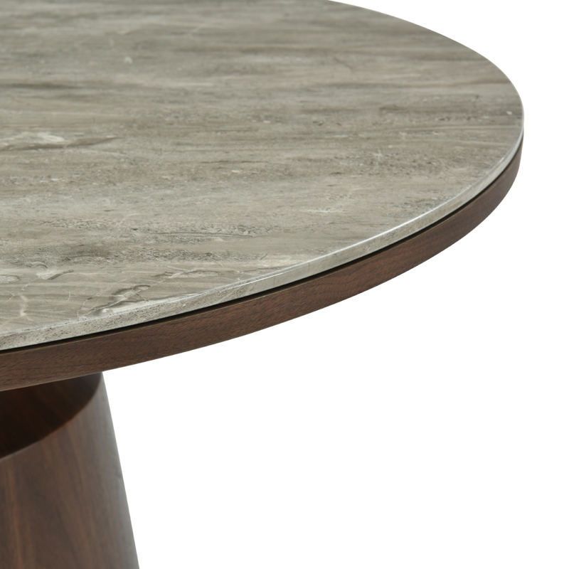 Twenty10 Willow Dining Table Round in Timber Tobacco — SantoLusso®